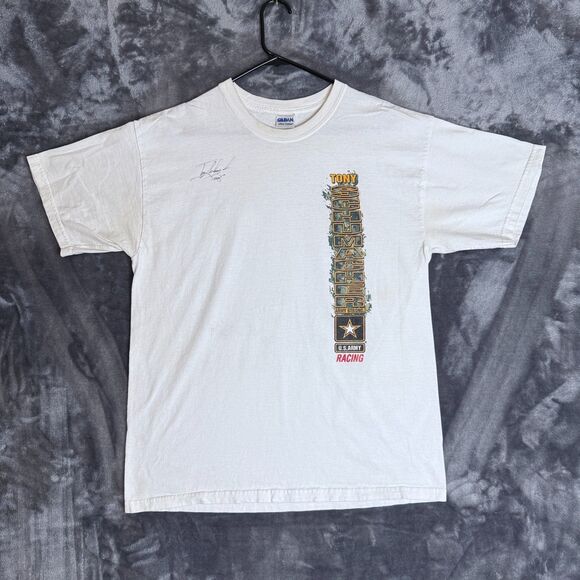 Gildan Other - Vintage Y2K Tony Schumacher U.S Army Racing Signed Short Sleeve Graphic Shirt L
